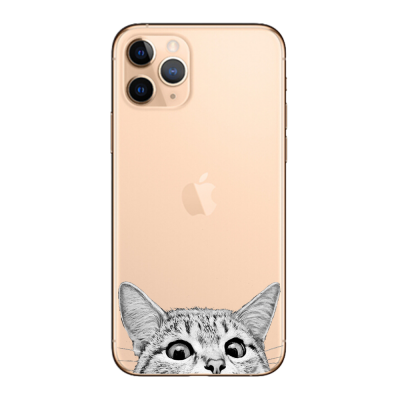 Husa iPhone 14 Pro, Silicon Premium, CURIOUS CAT